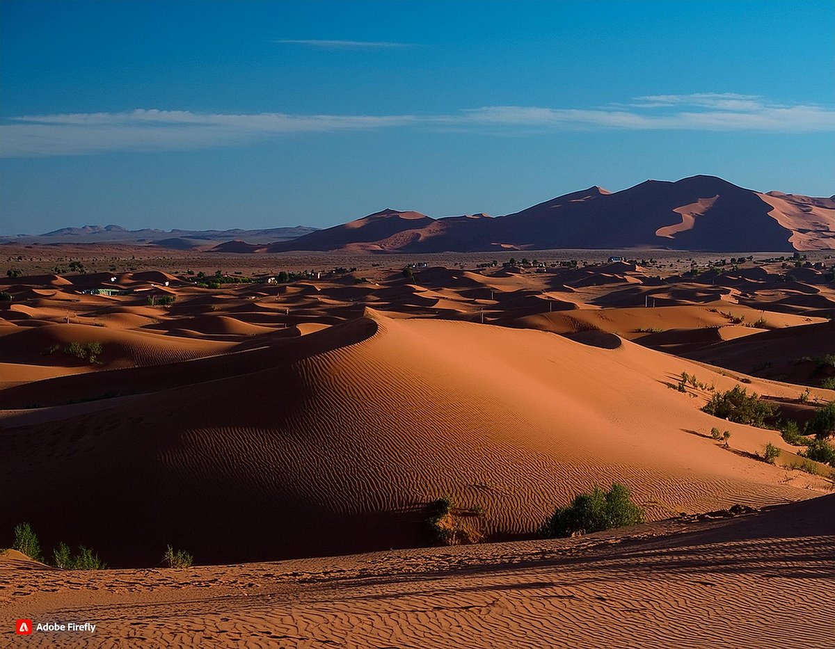 A busy, colorful market square in Marrakech, Morocco.